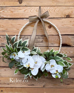 Orchid Hoop Wreath (Ready to Ship)