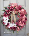 Pink & Magnolia Wreath