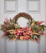 Romantic Pink Wreath (Ready to Ship)