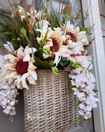 Large Basket of Sunflowers wreath (Ready to Ship)