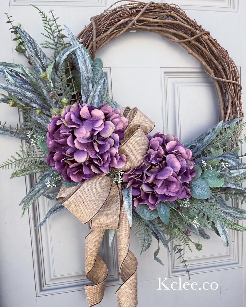 Purple Hydrangea Hang Many Ways! (Ready to Ship)