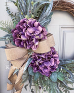 Purple Hydrangea Hang Many Ways! (Made to Order)