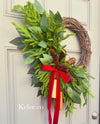 Winter Pinecones & Bells Wreath