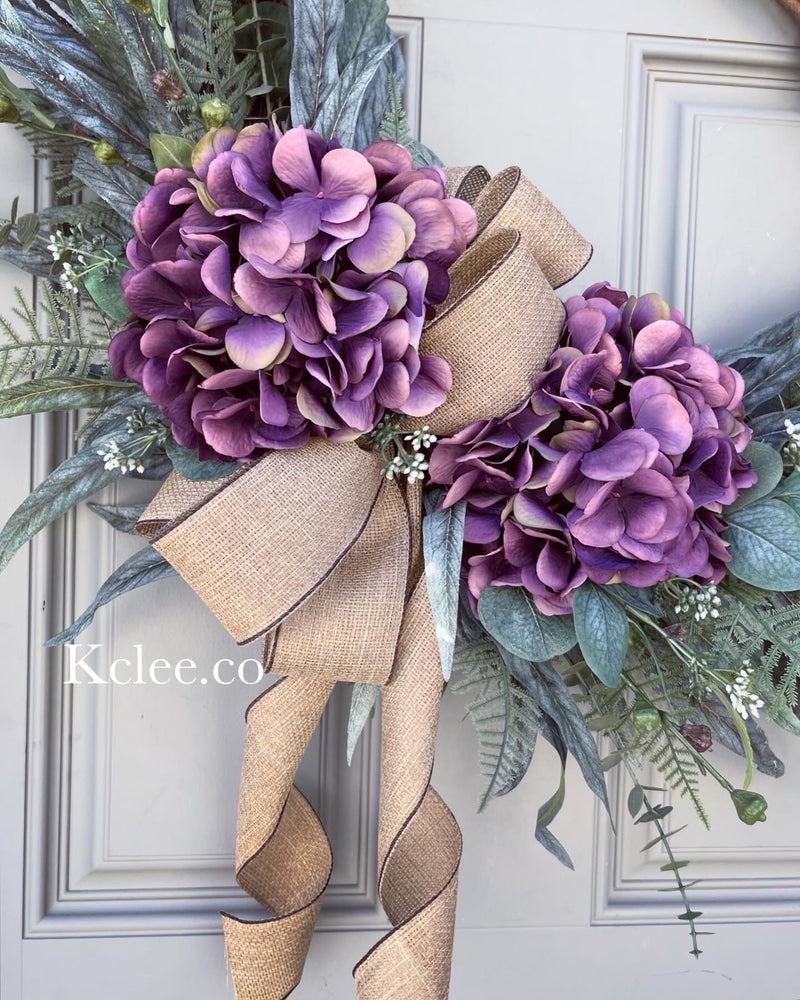 Purple Hydrangea Hang Many Ways! (Made to Order)