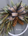 Pinecone Winter Hoop (Ready to Ship)