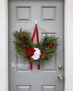 Winter Berry Hoop Wreath (Ready to Ship)