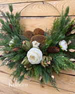 Winter Hoop Wreath (Ready to Ship)