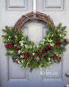 Holiday Berry Wreath (Made to Order)