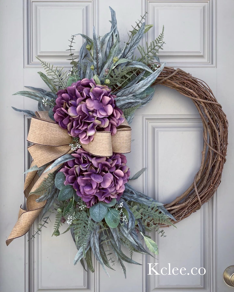 Purple Hydrangea Hang Many Ways! (Made to Order)