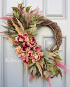 Romantic Pink Wreath (Ready to Ship)