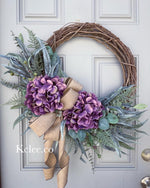 Purple Hydrangea Hang Many Ways! (Ready to Ship)