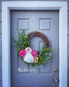 Rose Hydrangea Spring Wreath (Ready to Ship)