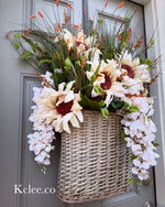 Large Basket of Sunflowers wreath (Ready to Ship)