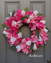 Full Tri-colored Tulip Wreath (Made to Order)