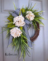 Flowing Hydrangea Wreath (Made to Order)