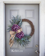 Purple Hydrangea Hang Many Ways! (Made to Order)