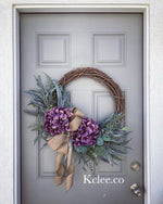 Purple Hydrangea Hang Many Ways! (Made to Order)