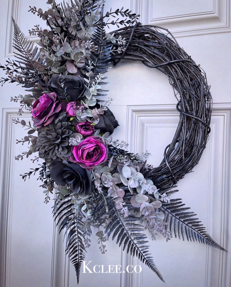 SALE! Gothic Fall Wreath (Ready to Ship)