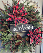Buffalo Check Primitive Poinsettia (Made to Order!)