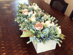 White Pumpkin Fall Table Centerpiece
