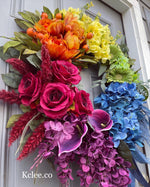 Celeste Rainbow Wreath (Ready to Ship)