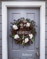 Christmas Primitive Wreath (Ready to Ship)